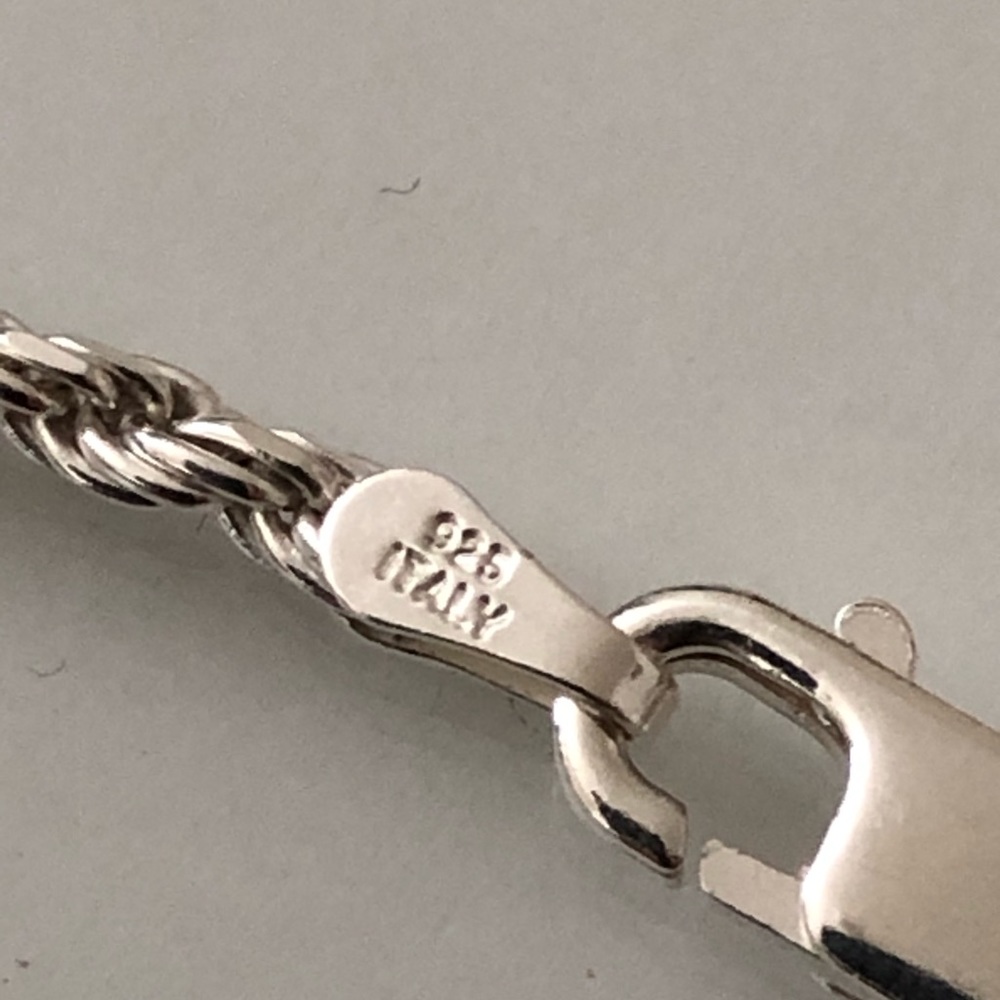 Sterling Silver Rope Chain - Picture 3 of 5